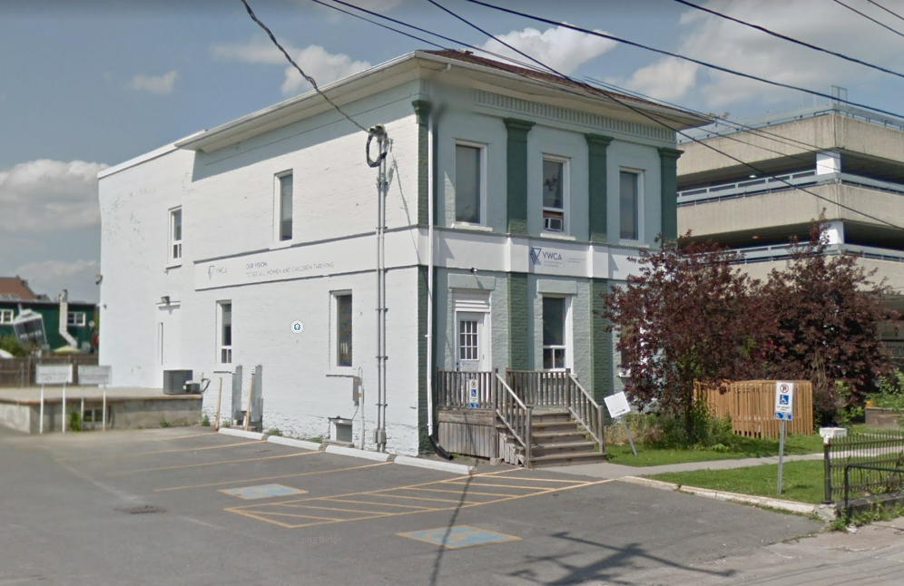 exterior of YWCA Peterborough Haliburton building at 216 Simcoe Street, Peterborough